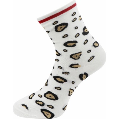 Biju dámské ponožky s leopardím potiskem NPC3625 9001478-3 9001478CH bílé – Zboží Mobilmania