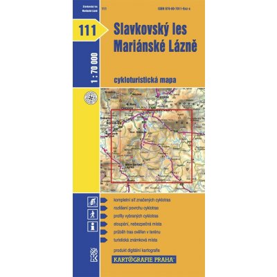 Slavkovský les Mariánské lázně mapa 1:70 000 č. 111 – Zboží Mobilmania