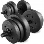 Trex Sport Bitumenové nastavitelné činky 20 kg sada činek 2 x 10 kg – Zboží Mobilmania