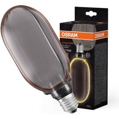 Osram G100 E27 4W = 12W 110 lm 1800K teplá bílá kouřové vlákno stmívatelná Vintage 1906 – Zboží Živě