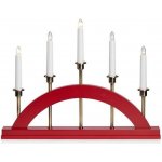 Markslöjd 705833 Vánoční svícen BRIDGE 5xE10 3W 230V červená ML1080 – Hledejceny.cz