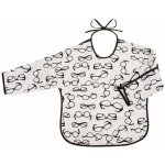 Akuku Dětský bryndák s rukávky bílý s brýlemi – Zbozi.Blesk.cz