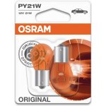 Osram Standard PY21W BAU15s 12V 21W oranžová 2 ks 7507-02B – Zboží Mobilmania