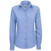 Dámská košile B&C dámská košile Smart s dlouhým rukávem modrá
