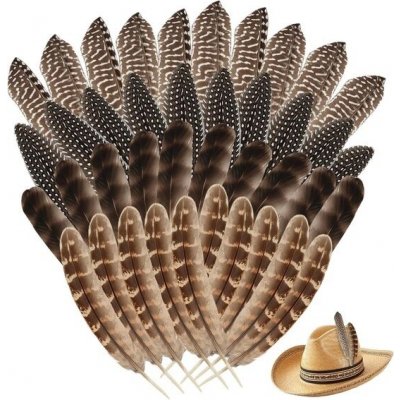 HDHGXUJRD 40 ks krůtího peří 14,5-21,8 cm – Zboží Dáma HDHGXUJRD 40 ks krůtího peří 14,5-21,8 cm – Zboží Dáma