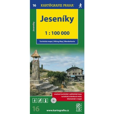 Kartografie PRAHA, a. s. Jeseníky (č. 16), 1 : 100 000 – Hledejceny.cz