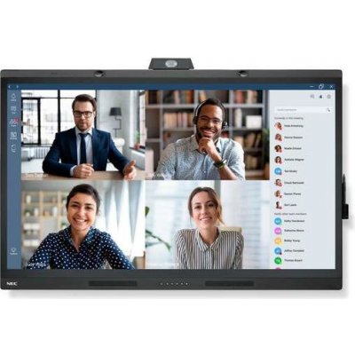 NEC MultiSync WD551 PCAP 55" Windows Collaboration Display, UHD, 400cd/m2, built-in speaker, microphone, camera and, 60005140