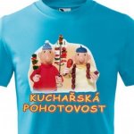 dětské tričko Pat a Mat Kuchařská pohotovost, Světle modrá – Hledejceny.cz
