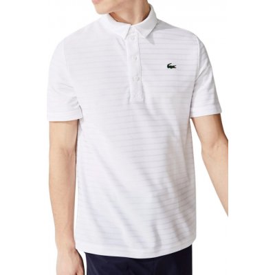 Lacoste Men's SPORT Textured Breathable Golf Polo Shirt white – Zboží Mobilmania