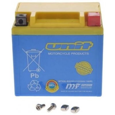 Baterie gelová 12V, YTX5L-BS, 5Ah, WM Moto MF AGM 114x71x106 – Sleviste.cz