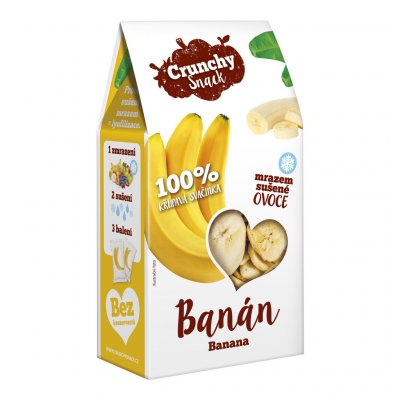 Royal Pharma Crunchy snack Mrazem sušený banán 30 g