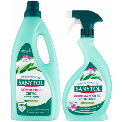 SANYTOL DUOPACK Dezinfekce Podlahy 1l + sprej univerzal 500 ml – HobbyKompas.cz