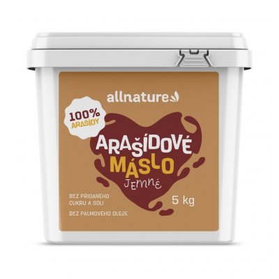 Allnature Arašídový krém jemný 5 kg – Hledejceny.cz