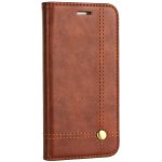 Prestige Book hnědé – iPhone 5/5S/SE – Zboží Mobilmania