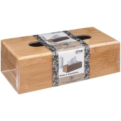 5five Simply Smart krabička na kapesníky bambus 25 x 13 x 8,5 cm – Zboží Dáma