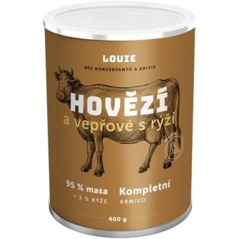 Louie hovězí a vepřové s rýží 1,2 kg