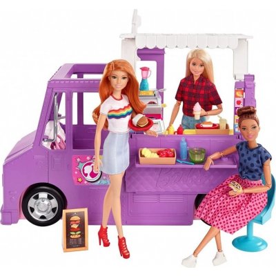 BRB Barbie restaurace pojízdná herní set auto rozkládací s doplňky