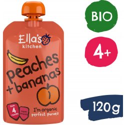 Ella's Kitchen BIO Banán s broskví 120 g