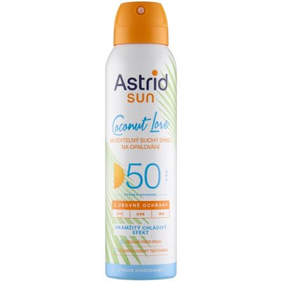 Astrid Sun neviditelný suchý sprej na opalování SPF50 150 ml – Zboží Dáma