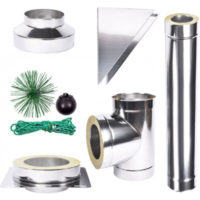 Solid izolovaný komín Slim Plus 0,8 130mm 1m – Zboží Mobilmania