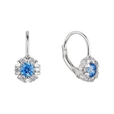 Pavona stříbrné náušnice dětské kulaté se zirkony 11474.3 rose – Zboží Dáma