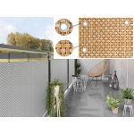 MyBestHome balkonová ratanová zástěna s očky Pori 900 g/m2 1 x 3 m béžová – Hledejceny.cz