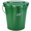 Úklidový kbelík Vikan Zelený plastový kbelík s víkem 12 l