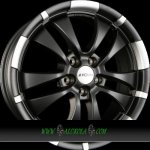 Ronal R59 7,5x17 5x108 ET45 matt black polished | Zboží Auto