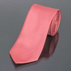 AMJ kravata pánská jednobarevná KU0003 lososová
