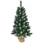 MagicHome Vianoce Stromeček Vánoce Nico jedle v jutě zasněžené konce 60 cm ST8091005 – Hledejceny.cz