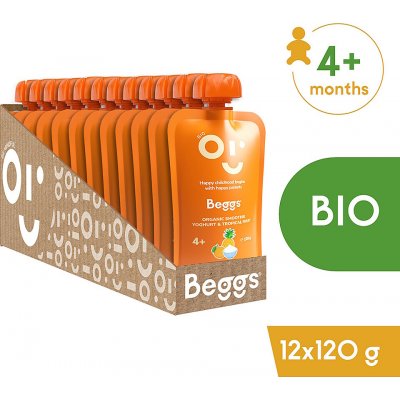 Beggs BIO Smoothie s jogurtem a tropickým ovocem 120 g – Hledejceny.cz