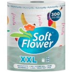 Soft Flower Jumbo XXL Kuchyňské utěrky 2 vrstvy 300 útržků 72m – Hledejceny.cz