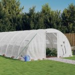 vidaXL s ocelovým rámem 56 m² 14 x 4 x 2 m 3188077 Zelená – Zboží Mobilmania