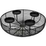 svícen na 4 svíčky kul.pr.36x10cm kov.drátěný ČER – Zboží Dáma svícen na 4 svíčky kul.pr.36x10cm kov.drátěný ČER – Zboží Dáma