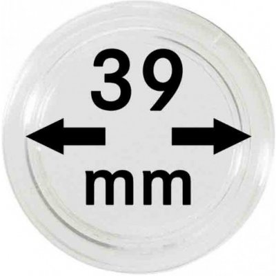 Lindner Plastová kapsle na mince Velikost: 39 mm – Zboží Dáma