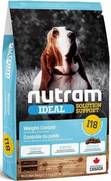 Nutram I18 Ideal Weight Control Dog 3 x 11,4 kg
