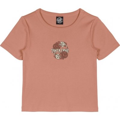 SANTA CRUZ Dressen Rose Crew Two Front T-Shirt Clay – Zbozi.Blesk.cz