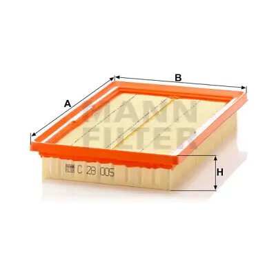 MANN FILTER Vzduchový filtr C 28 005 – Hledejceny.cz