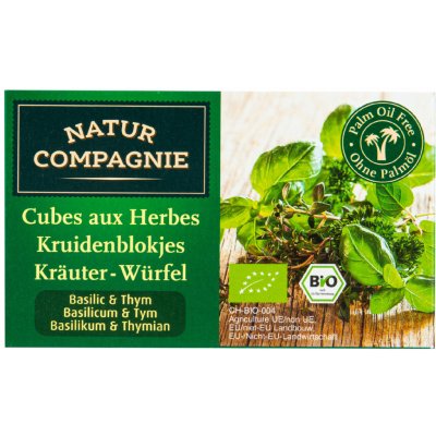 NATUR COMPAGNIE Kostky bylinkové bazalka-tymián BIO 80 g – Zboží Dáma