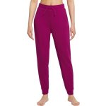 Nike YOGA DRI-FIT FLEECE 7/8 Dámské tepláky vínová – Zboží Dáma