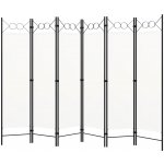 vidaXL Paraván 320711 240 x 180 cm bílý – Zboží Dáma