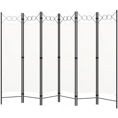 vidaXL Paraván 320711 240 x 180 cm bílý – Zboží Dáma
