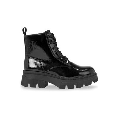 Calvin Klein Jeans turistická obuv Chunky Combat Laceup Boot Wn YW0YW01265 černá – Zboží Mobilmania