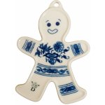 Český porcelán Cibulák Vánoční ozdoba perníček 8,5 x 6 cm – Sleviste.cz