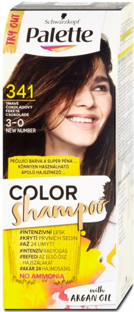 Pallete Color Shampoo 341/3-0 tmavě čokoládový