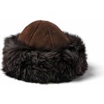 Kreibich & Fellhof kožešinová čepice s lemem Marina béžová – Zboží Dáma