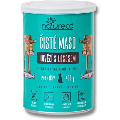 NATURECA hovězí s lososem 0,4 kg