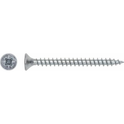 Uni vrut se zápustnou hlavou TX25 plný závit bíle pozink. 5x40 mm, 12 ks – Hledejceny.cz