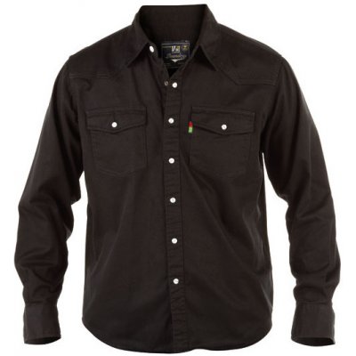 Duke košile Western Style Denim shirt riflová černá KS1024 – Zboží Mobilmania