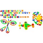 Inlea4Fun magnetická písmena a čísla 128 ks – Zboží Mobilmania